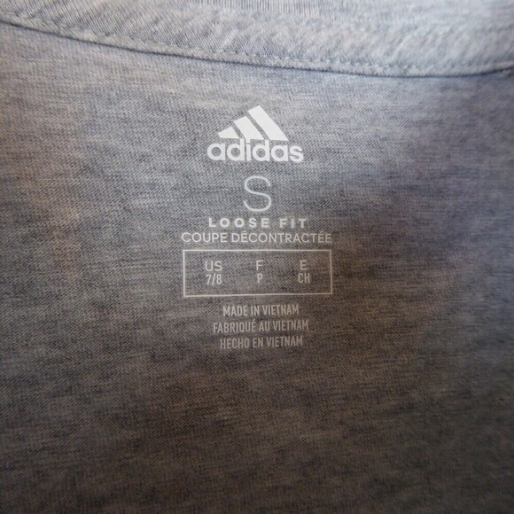 adidas Shirt Women's Small Gray Originals Sport Unites Crop Top Rainbow Pride - Picture 3 of 10